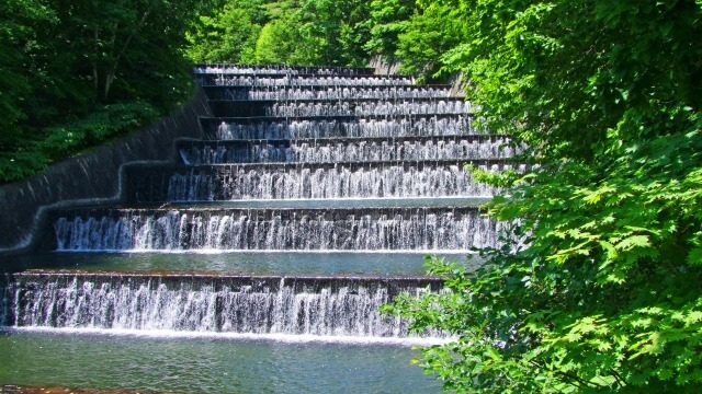 水すだれ北海道