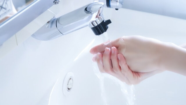 洗面所で水道代を節約する
