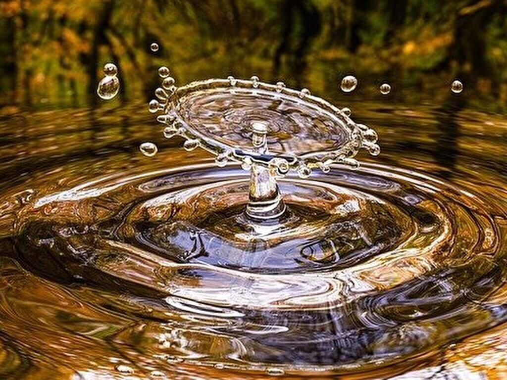 透明さが際立つ自然の水